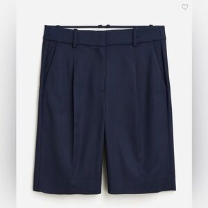 J Crew High-rise trouser short in city twill size 14, navy